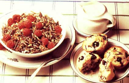 Wild Rice Blueberry Muffins
