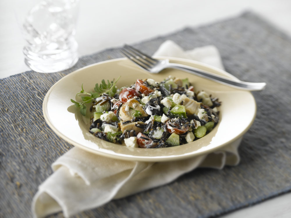 Greek Wild Rice Chicken Salad