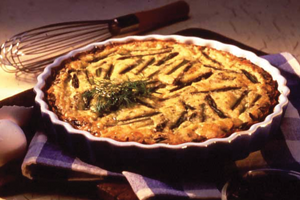 Wild Rice Asparagus Quiche