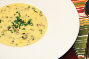 Cheesy Chicken & Corn Wild Rice Soup