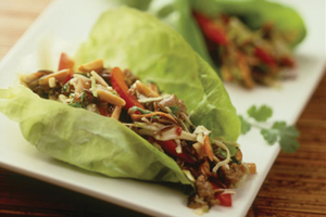 Thai Beef & Wild Rice Lettuce Wraps